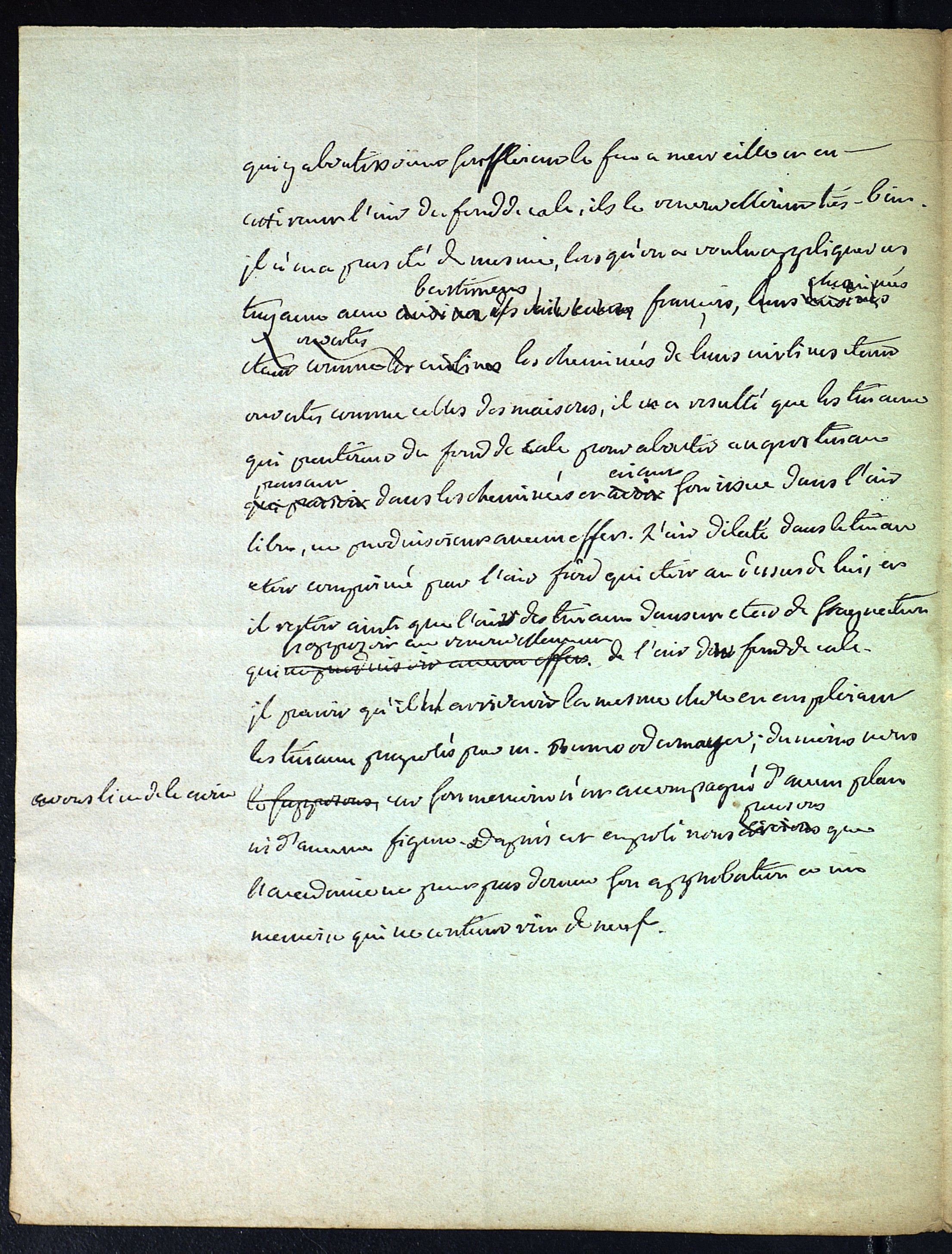 Manuscrit de Gabriel de Bory