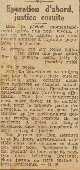 extrait du Télégramme